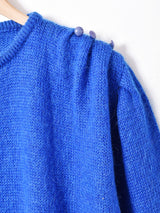 モヘア混 デザインセーター