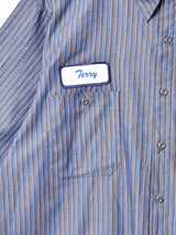 アメリカ製 パッチ付き 半袖ワークシャツ