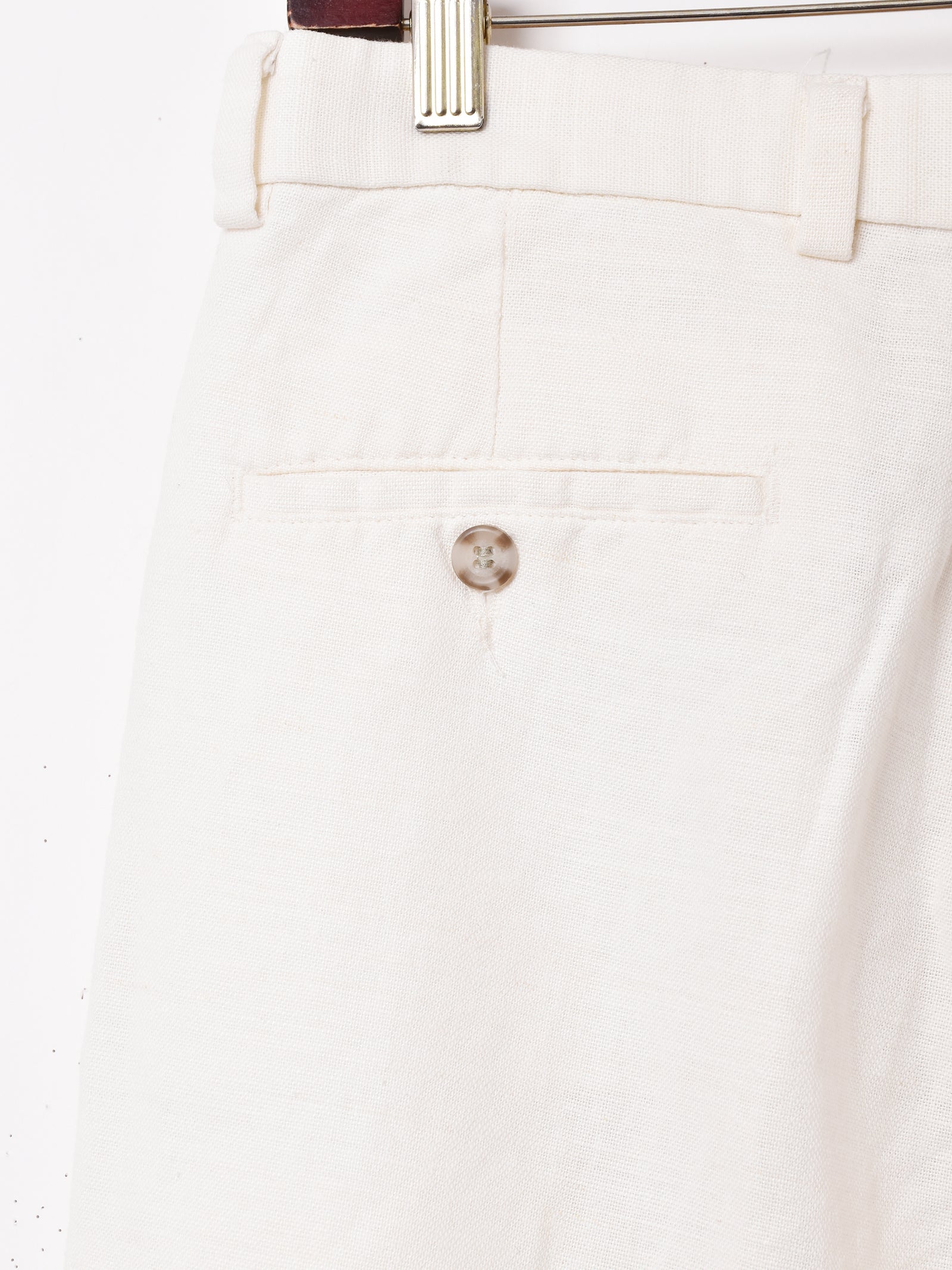 00s DOCKERS リネン スラックス ホワイト W34L29 古着–00's DOCKERS