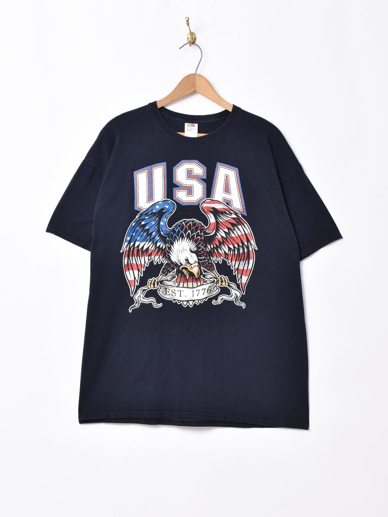 USA ビッグサイズ プリントTシャツ
