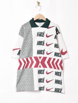 NIKE 総柄 ポロシャツ