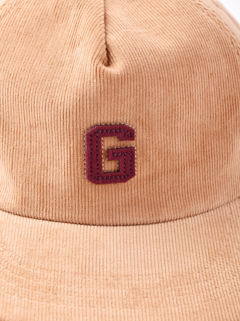【4色展開】  アルファベット コーデュロイキャップ