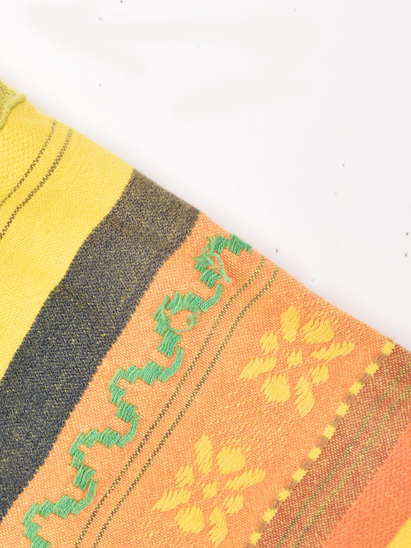 刺繍 ボーダー 半袖シャツ