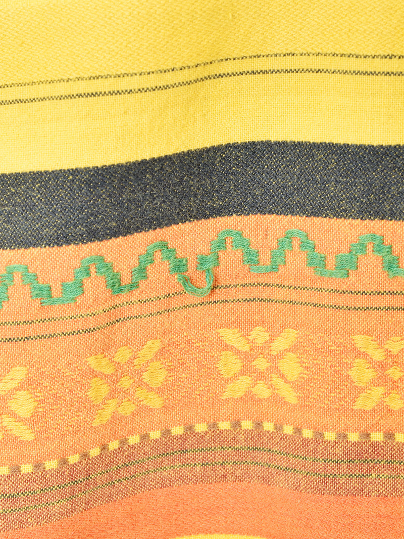 刺繍 ボーダー 半袖シャツ