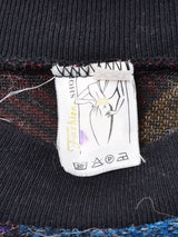 総柄 リブトップス