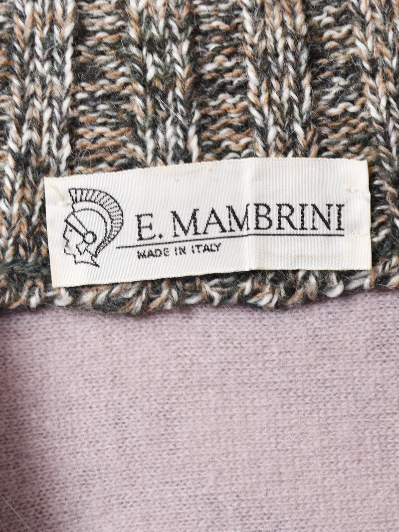 イタリア製 リブニットデザイントップス