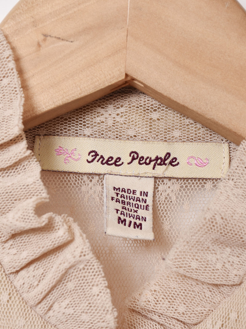 Free People 総レース スリーブレスブラウス