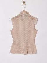 Free People 総レース スリーブレスブラウス