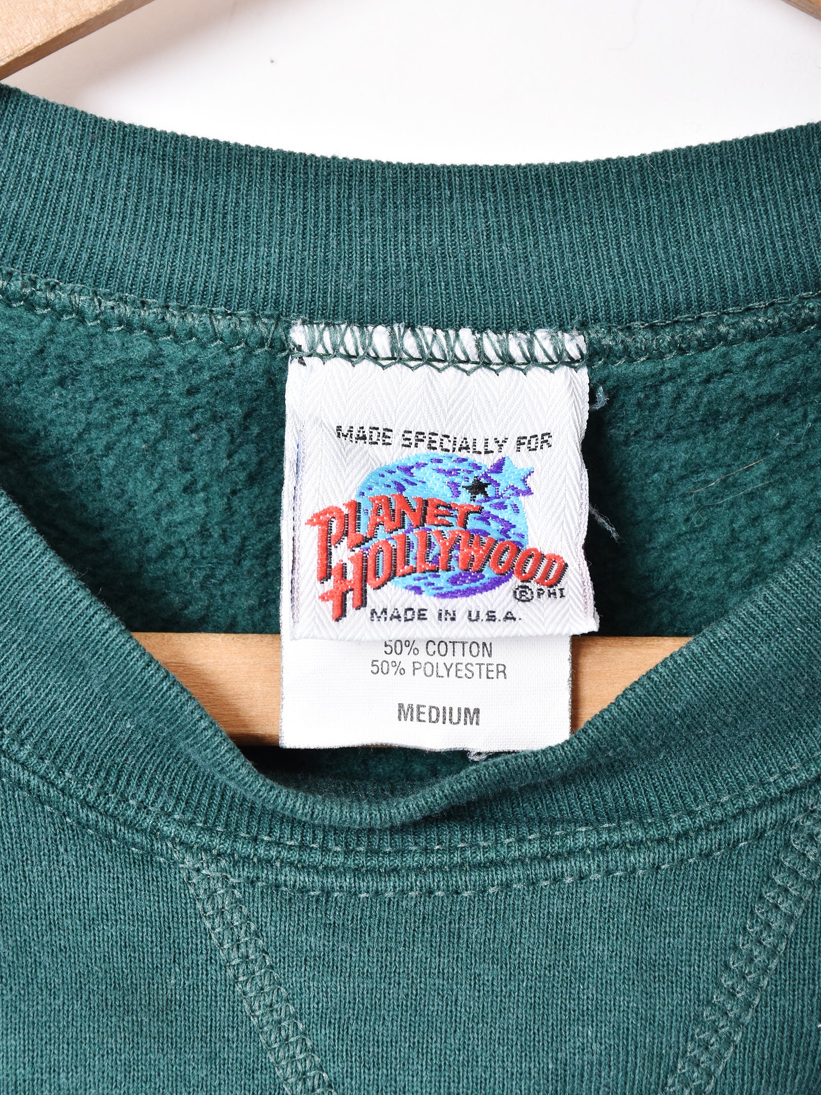 PLANET HOLLYWOOD スウェットシャツ MIAMI 黒 Hanes - 古着 90~00年代 ヘインズ Hanes PLANET HOLLYWOOD