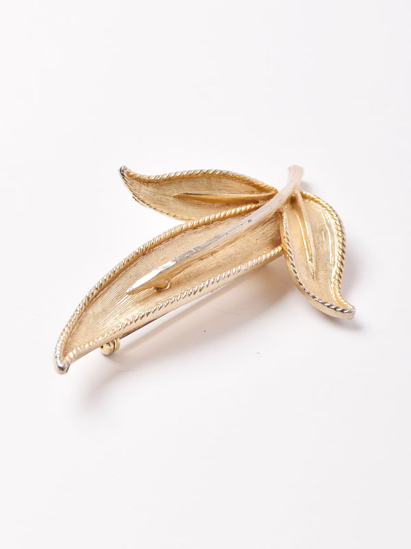 リーフモチーフ ブローチ