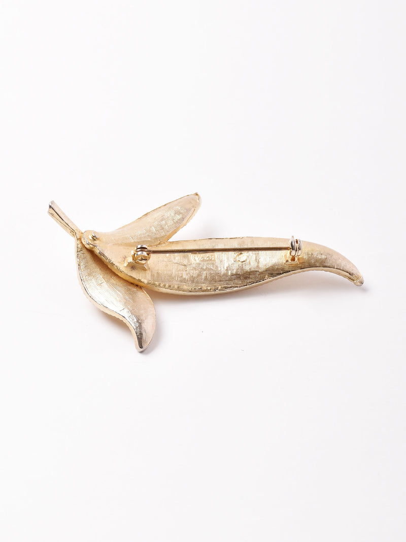 リーフモチーフ ブローチ