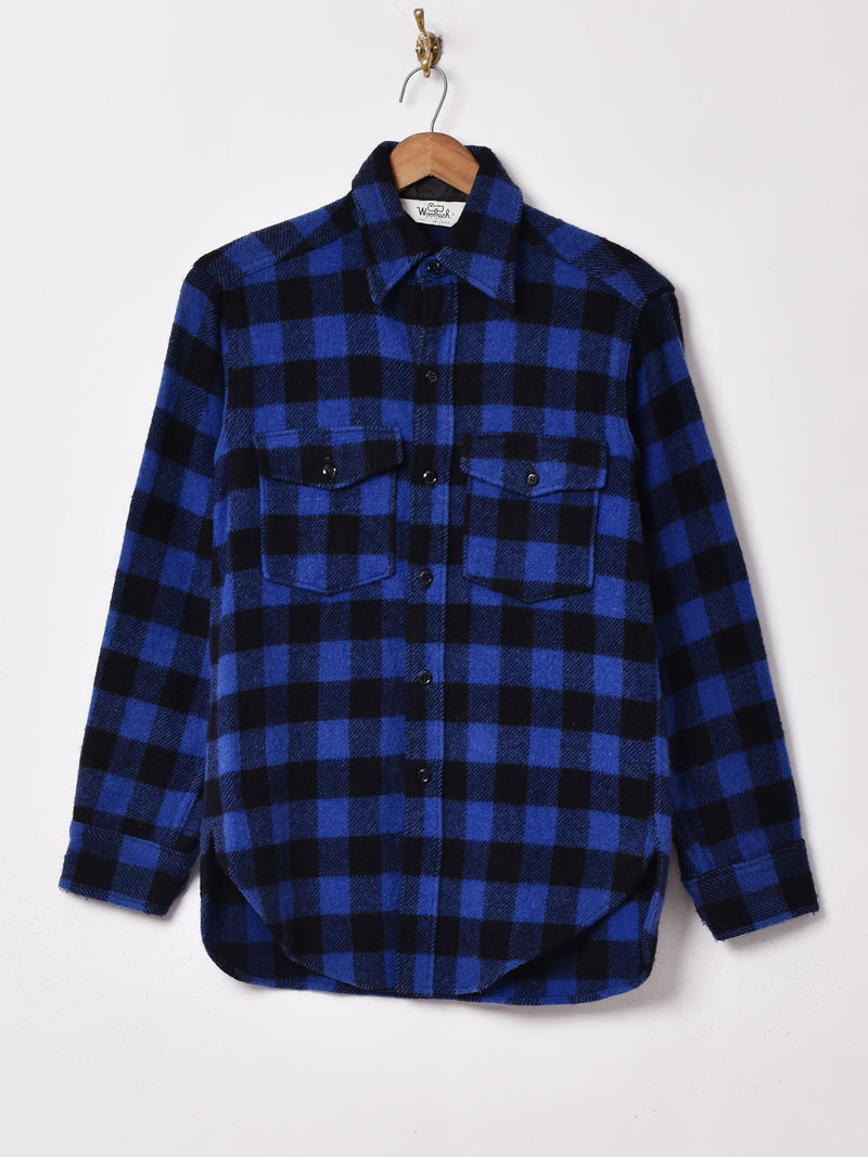 WOOLRICH バッファローチェック柄ウールシャツ
