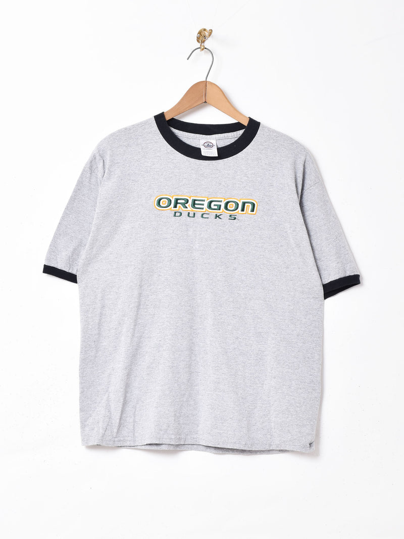 Oregon Ducks 刺繍入りTシャツ