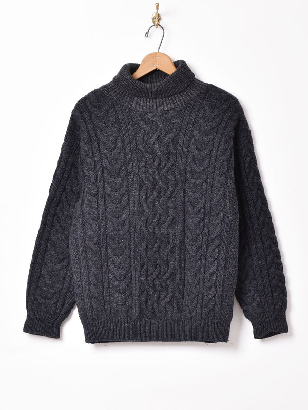 イギリス製 ケーブル編みセーター
