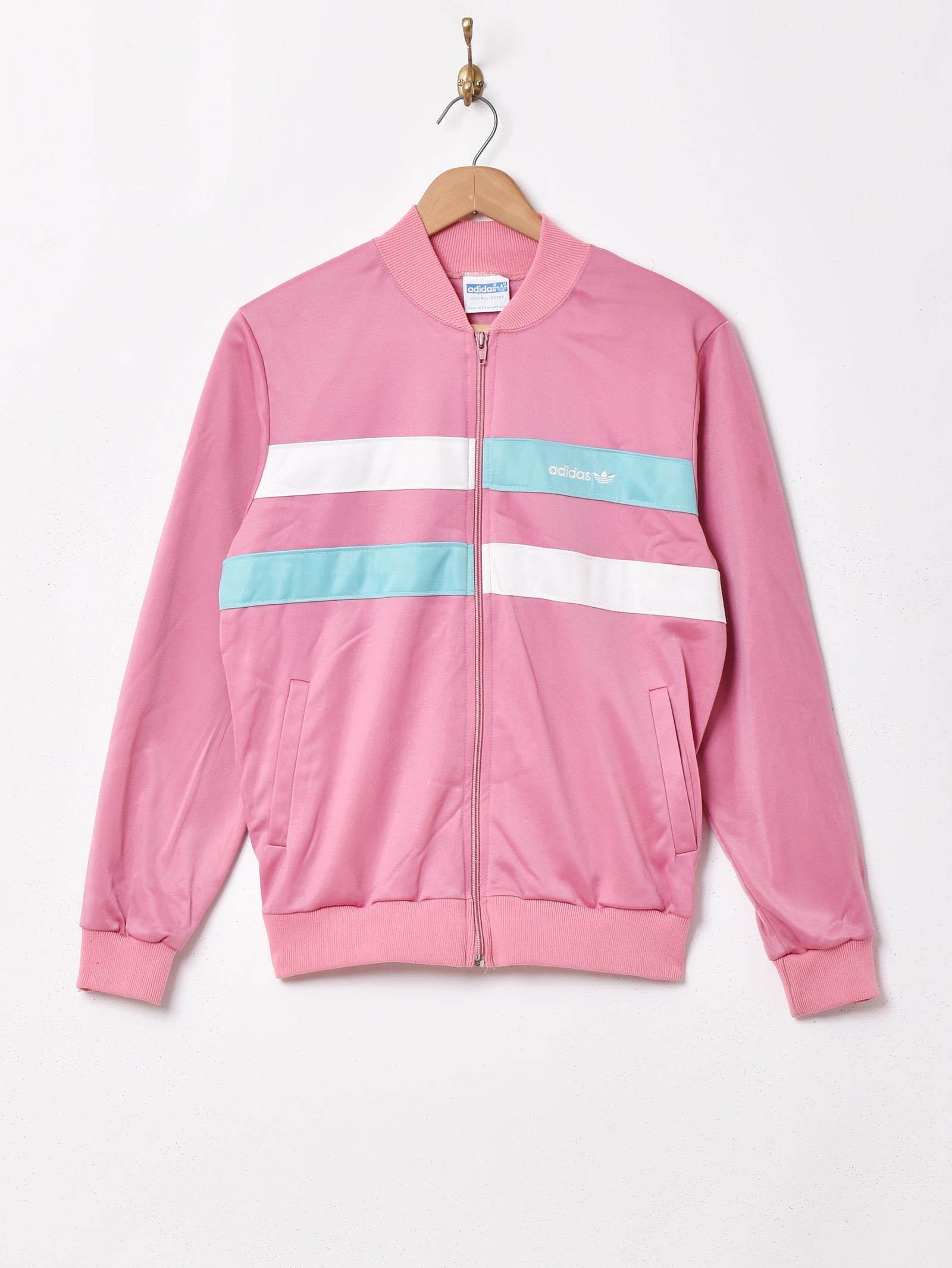 アメリカ製 adidas トラックジャケット – 古着屋Top of the Hillの