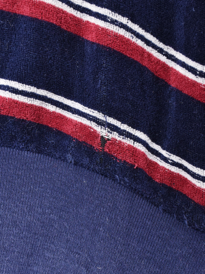 アメリカ製 ボーダー Vネックベロアトップス