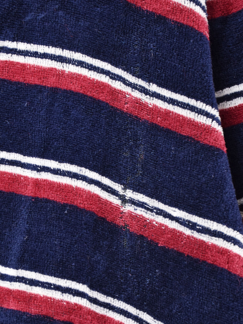 アメリカ製 ボーダー Vネックベロアトップス