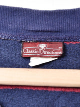 アメリカ製 ボーダー Vネックベロアトップス