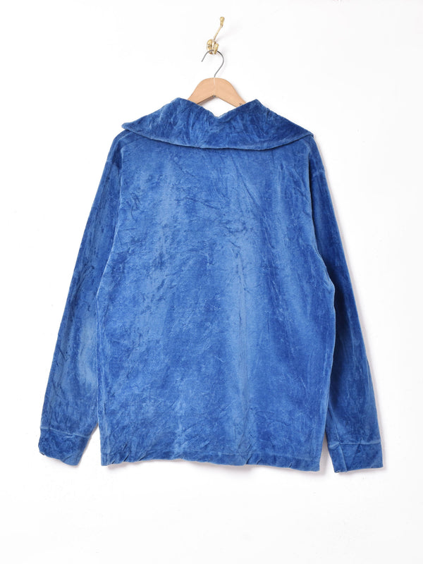 アメリカ製 ハーフジップ ベロアトップス