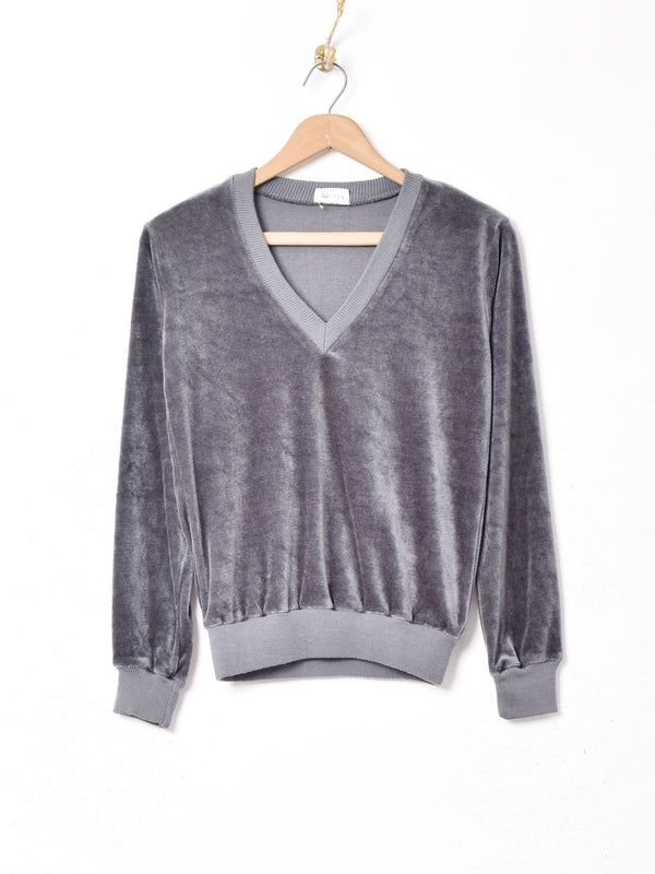 アメリカ製 Vネック ベロアトップス