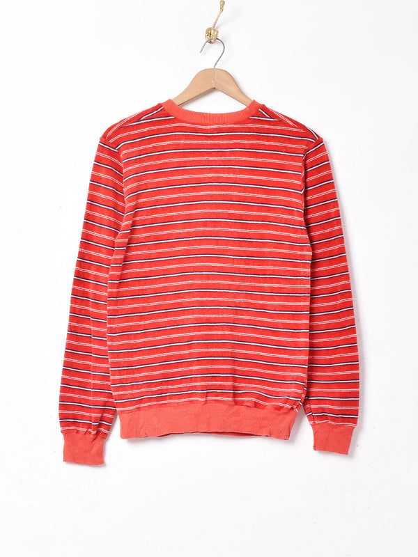 ボーダー ベロアトップス