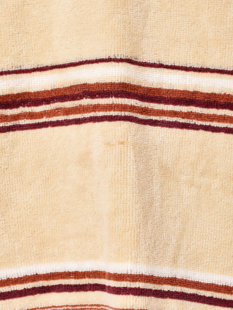 アメリカ製 ボーダ— 襟付きベロアトップス