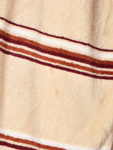 アメリカ製 ボーダ— 襟付きベロアトップス