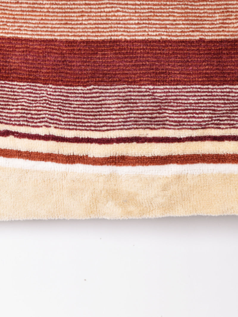 アメリカ製 ボーダ— 襟付きベロアトップス