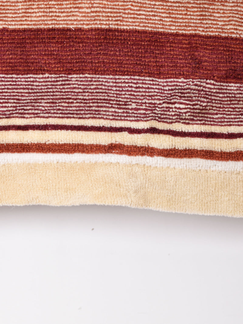 アメリカ製 ボーダ— 襟付きベロアトップス