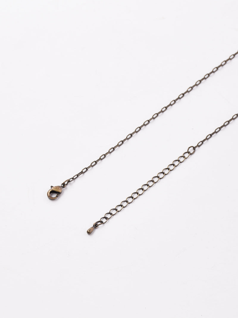 【2色展開】スクエアデザインプレート ネックレス