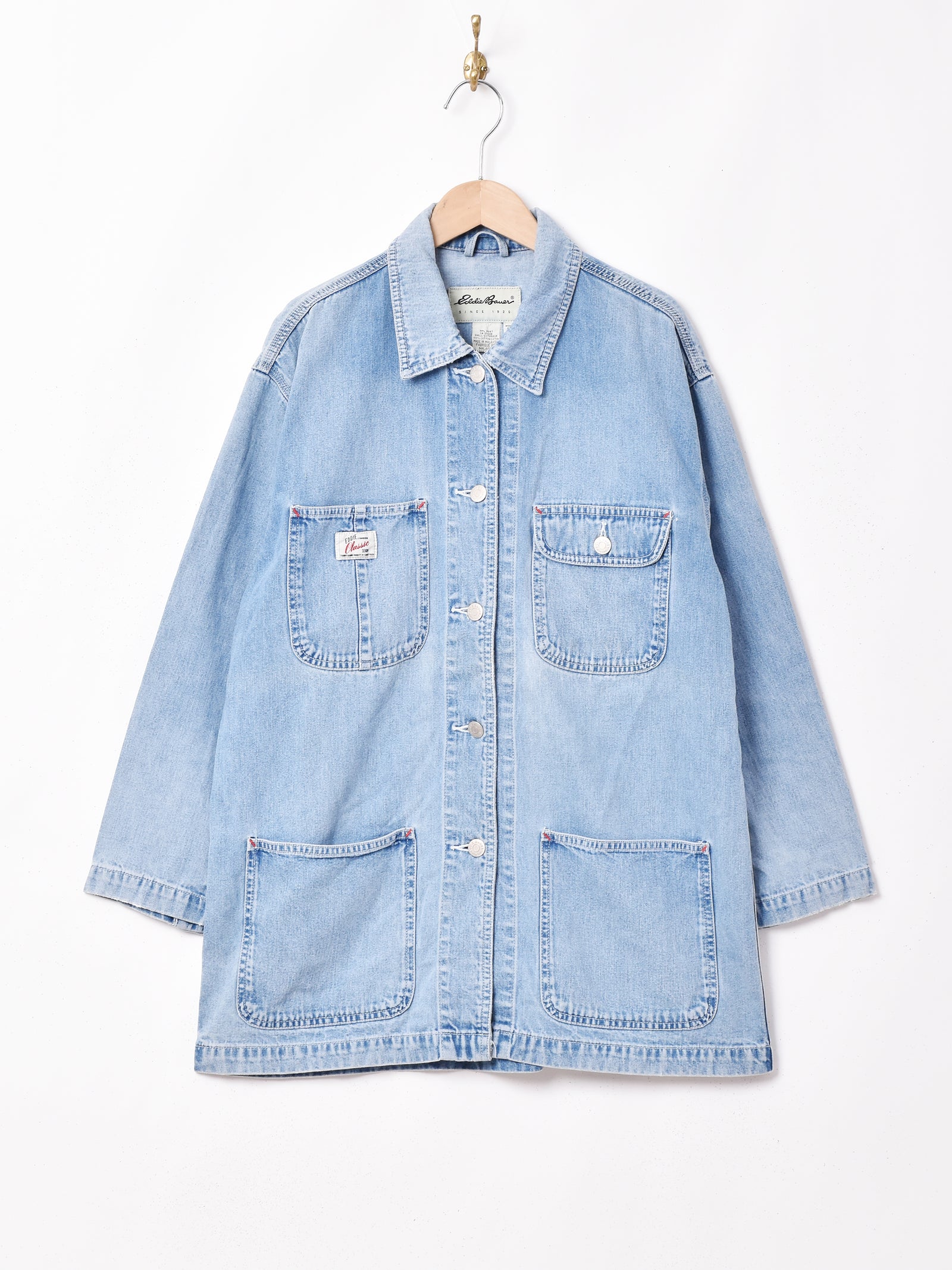 EddieBauer デニムジャケット ライトブルー – 古着屋Top of the Hillの 