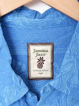 織り柄 シルク ハワイアンシャツ