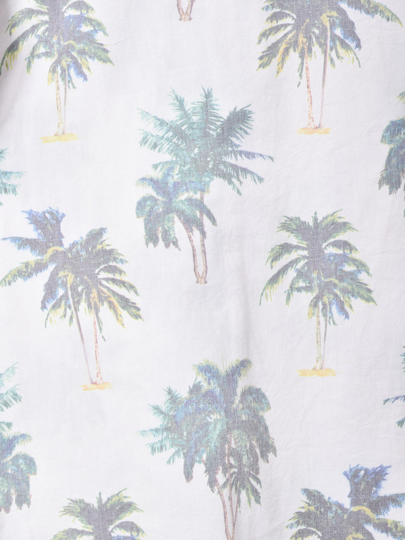 ヤシの木柄 ハワイアンシャツ
