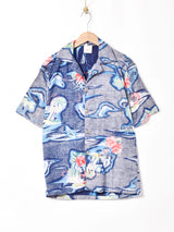 裏返しデザイン ハワイアンシャツ