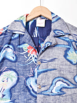 裏返しデザイン ハワイアンシャツ