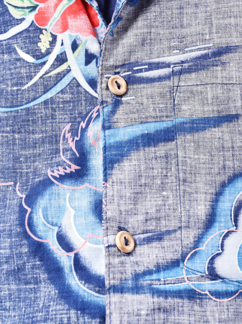 裏返しデザイン ハワイアンシャツ