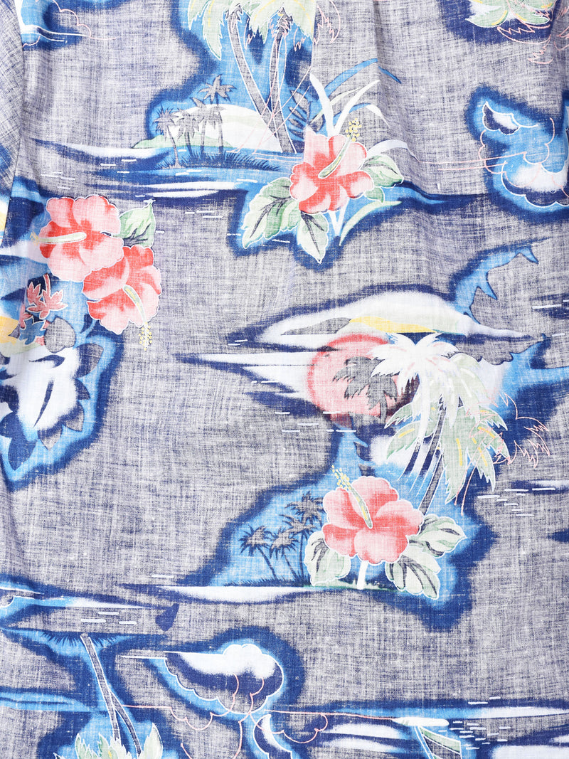 裏返しデザイン ハワイアンシャツ