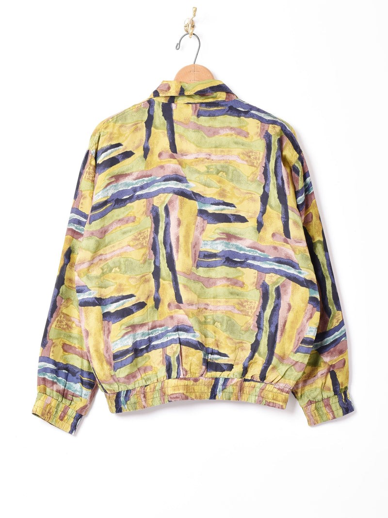 総柄シルクジャケット