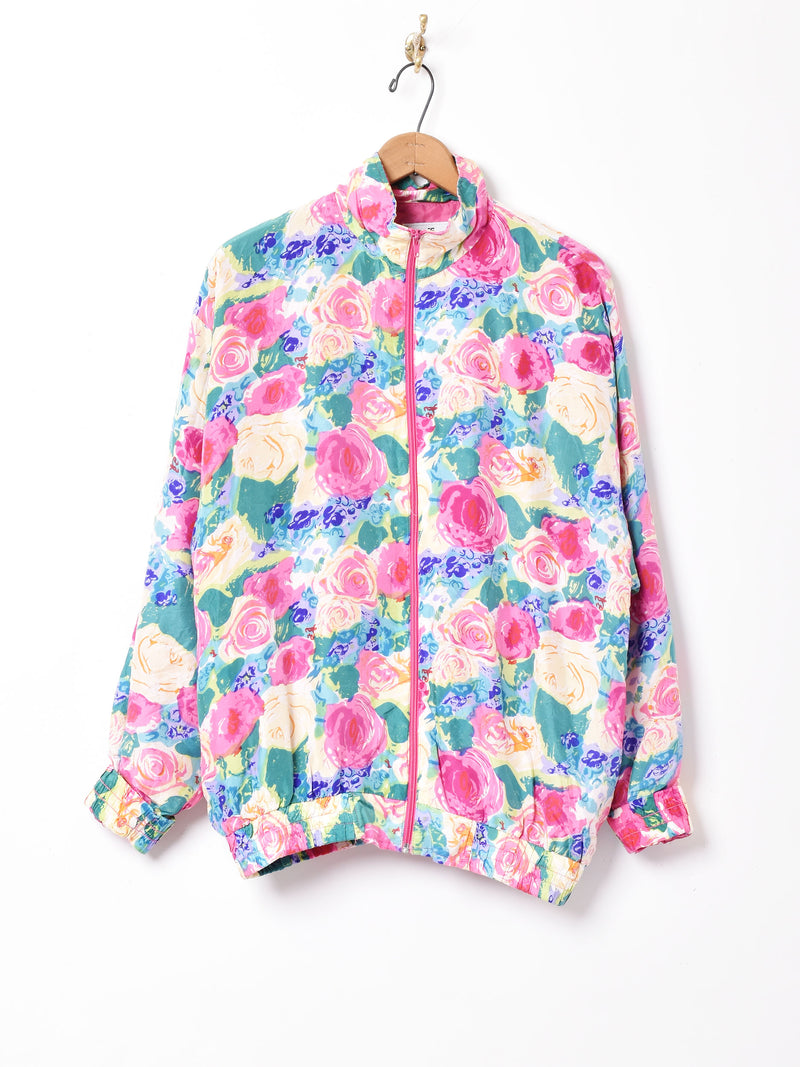 花柄シルクジャケット