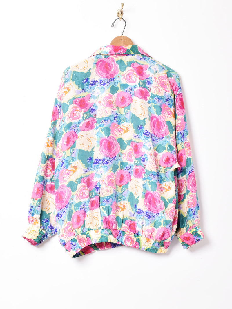 花柄シルクジャケット