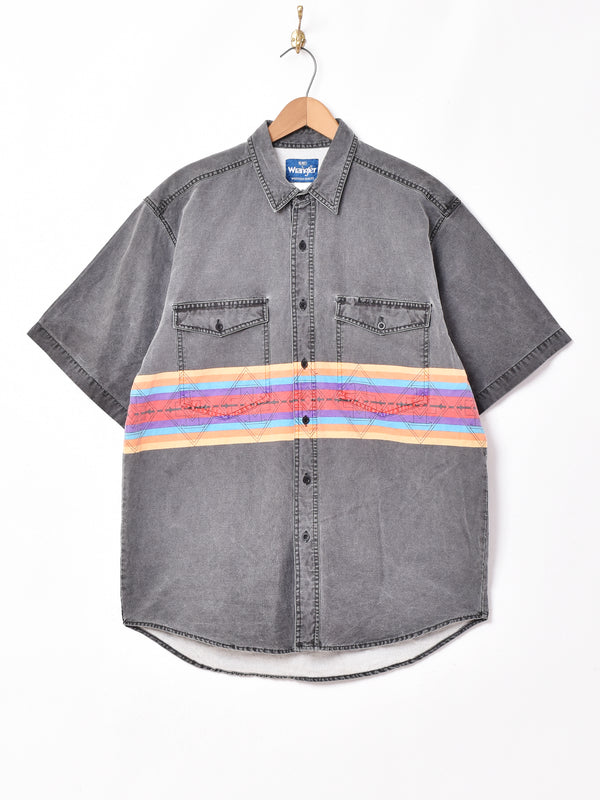 Wrangler ネイティブパターン 半袖シャツ