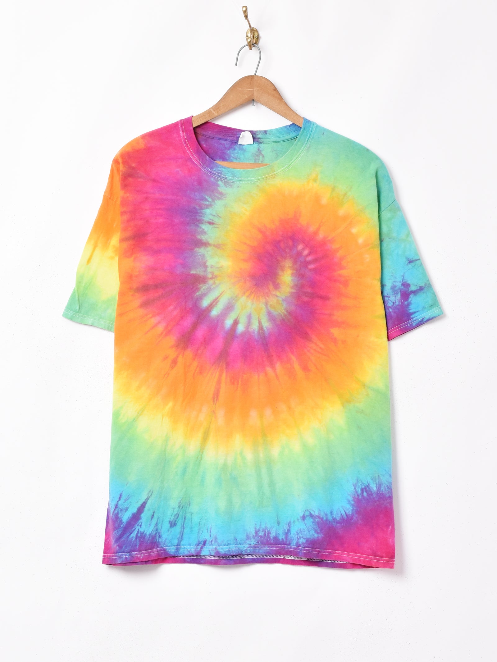 レインボー タイダイTシャツ – 古着屋Top of the Hillのネット通販サイト