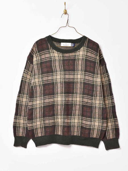 BILL BLASS チェック柄 コットンニット – 古着屋Top of the Hill BILL BLASS チェック柄 コットンニット – 古着屋Top of the Hill