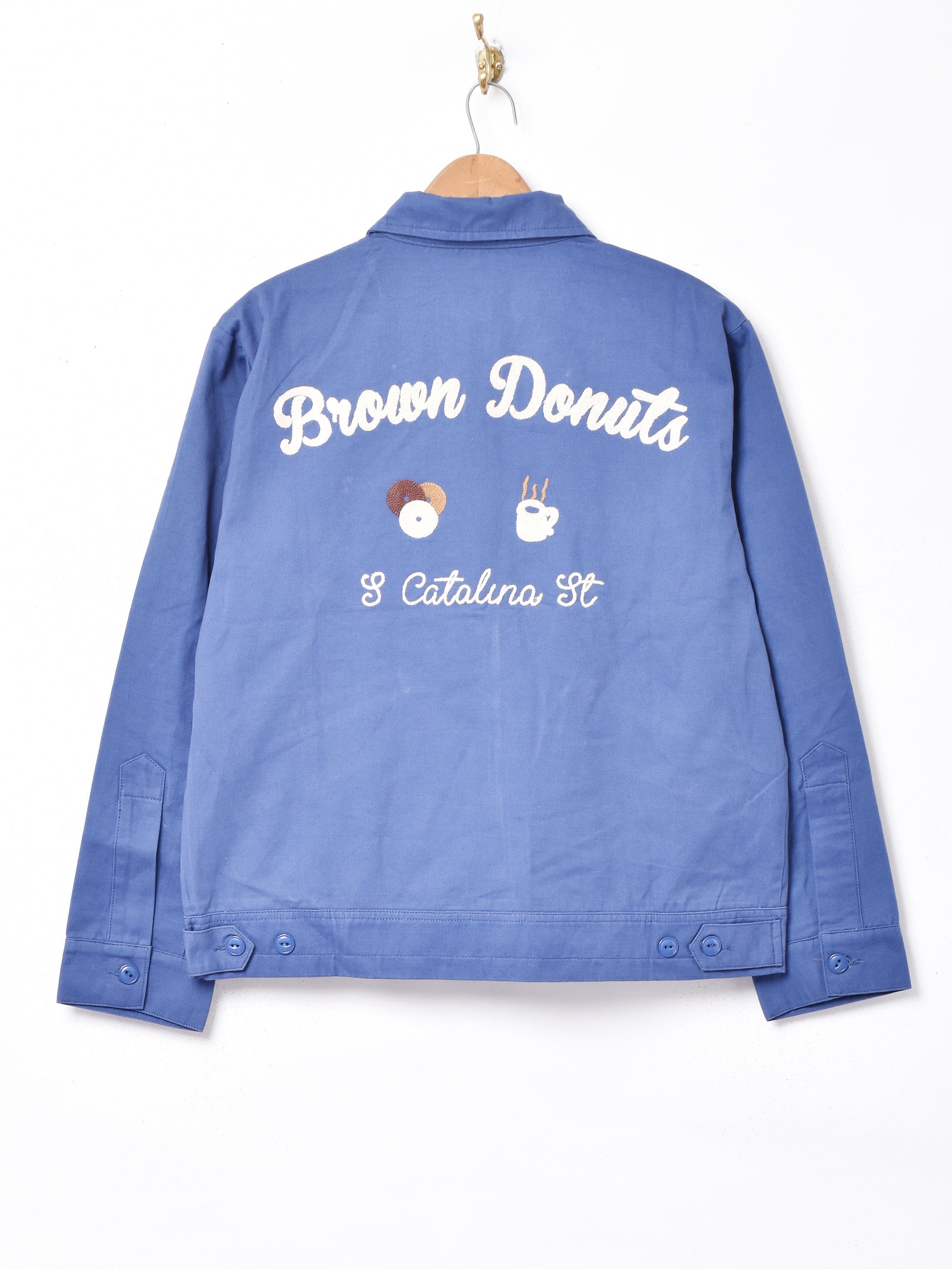 若者に人気のブランド 2色展開】Backers ワークジャケット ドーナツモチーフ刺繍 ジャケット・アウター